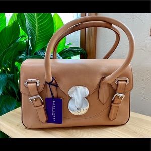 Ralph Lauren Collection Ricky handbag -tan leather